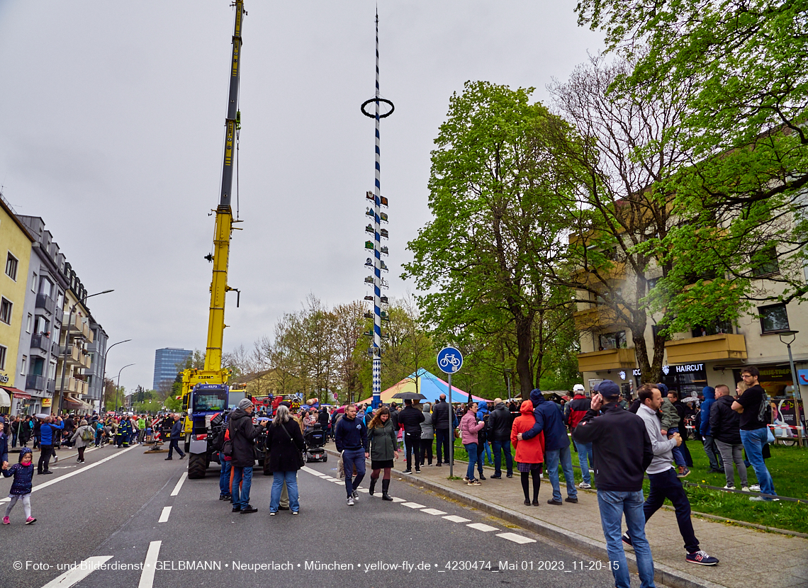 01.05.2023 - Maibaumaufstellung in Berg am Laim